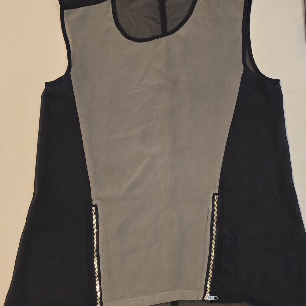Dex Black and Gray Tank Top